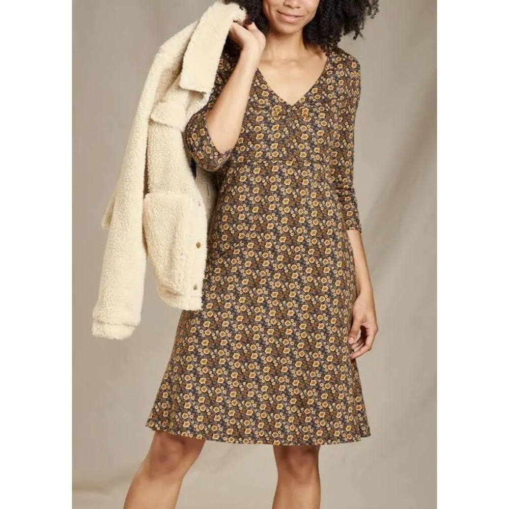 NWT Toad&Co Rosalind Dress In Buffalo Floral Size Large